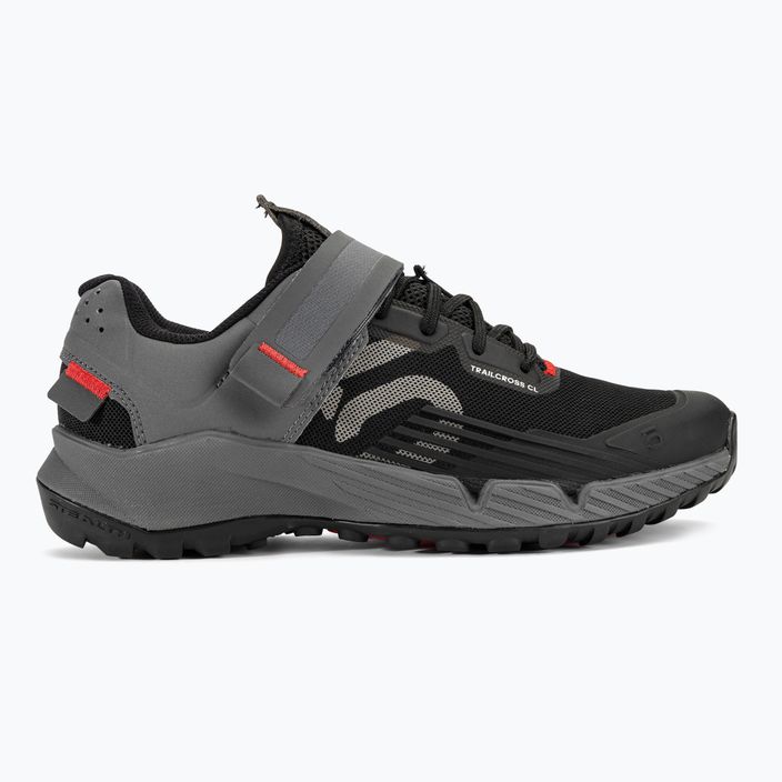 Дамски обувки за MTB колоездене adidas FIVE TEN Trailcross Clip в черно/сиво/червено 2