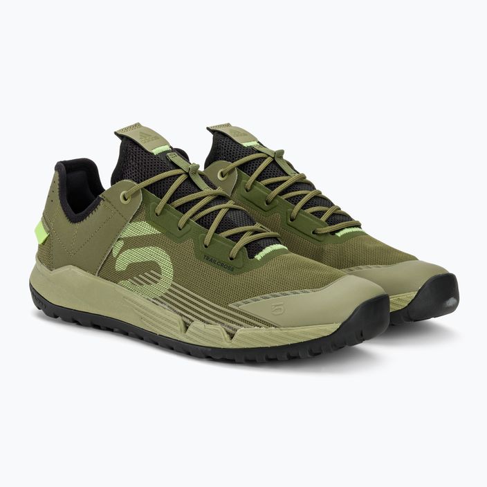 Мъжки обувки за колоездене adidas FIVE TEN Trailcross LT focus olive/pulse lime/orbit green platform 5