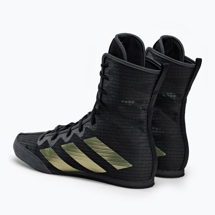 Боксови обувки adidas Box Hog 4 черен-златист GZ6116 3