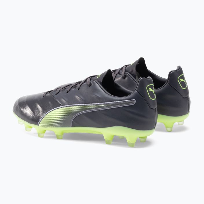 PUMA King Pro 21 FG мъжки футболни обувки черно-зелени 106549 05 3