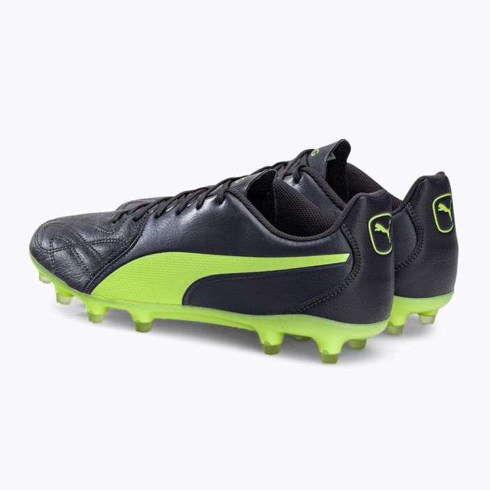 PUMA King Hero 21 FG мъжки футболни обувки черно-зелени 106554 05 3