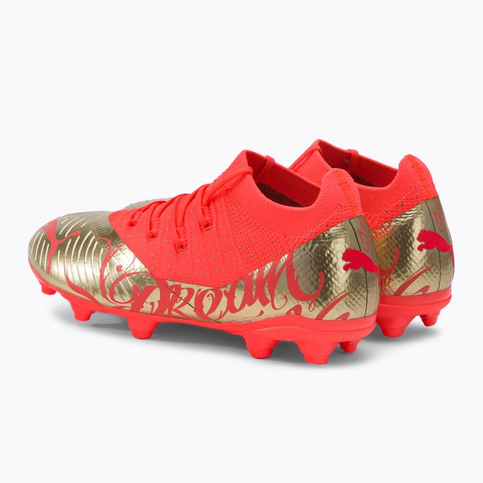 Детски футболни обувки PUMA Future Z 3.4 Neymar Jr. FG/AG orange/gold 107107 01 3