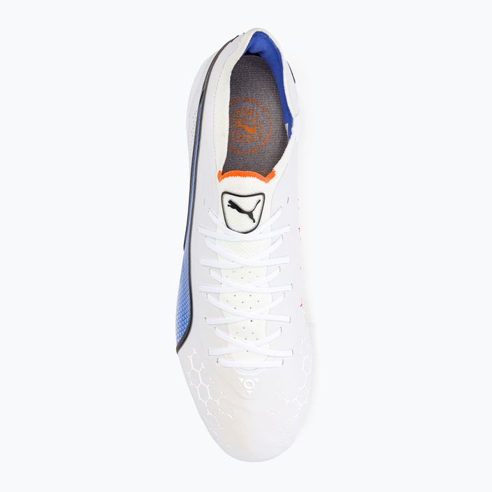 PUMA King Ultimate MXSG мъжки футболни обувки puma white/puma black/blue glimmer/ultra orange 6