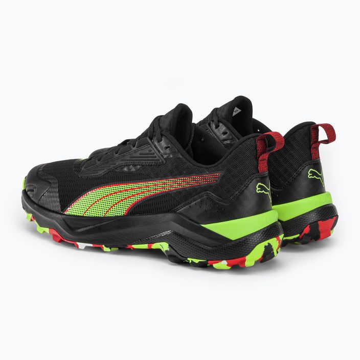 Мъжки обувки за бягане PUMA Obstruct Profoam Bold puma black/puma red/fast yellow 3