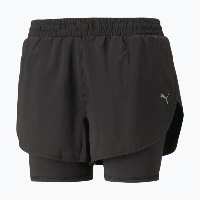 Дамски къси панталони за бягане PUMA Run Favorite Woven 2In1 3" black 523181 01