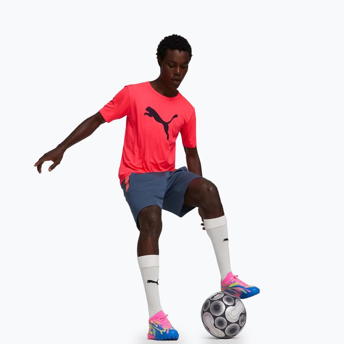 Мъжки футболни обувки PUMA Ultra Match Energy TT, светещо розово/жълт алармен цвят/ултра синьо 3