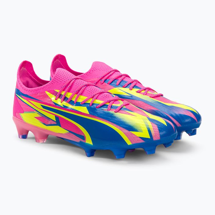 Мъжки футболни обувки PUMA Ultra Ultimate Energy FG/AG luminous pink/ultra blue/yellow alert 4