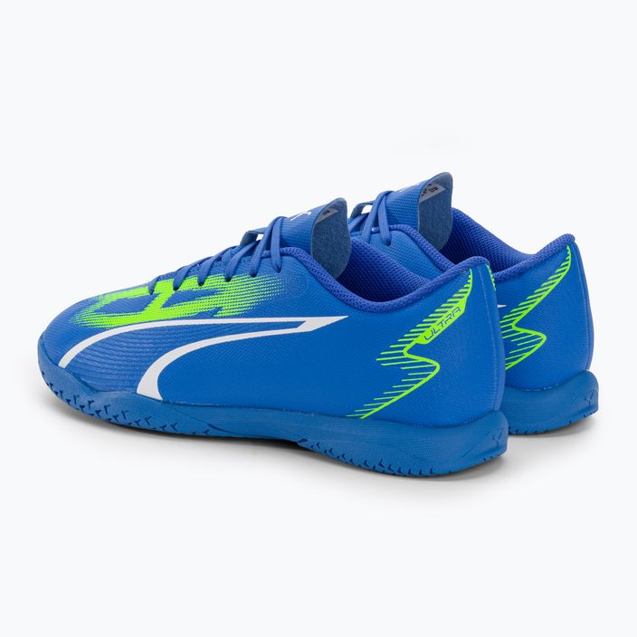 Детски футболни обувки PUMA Ultra Play IT Jr ултра синьо/пума бяло/про зелено 3