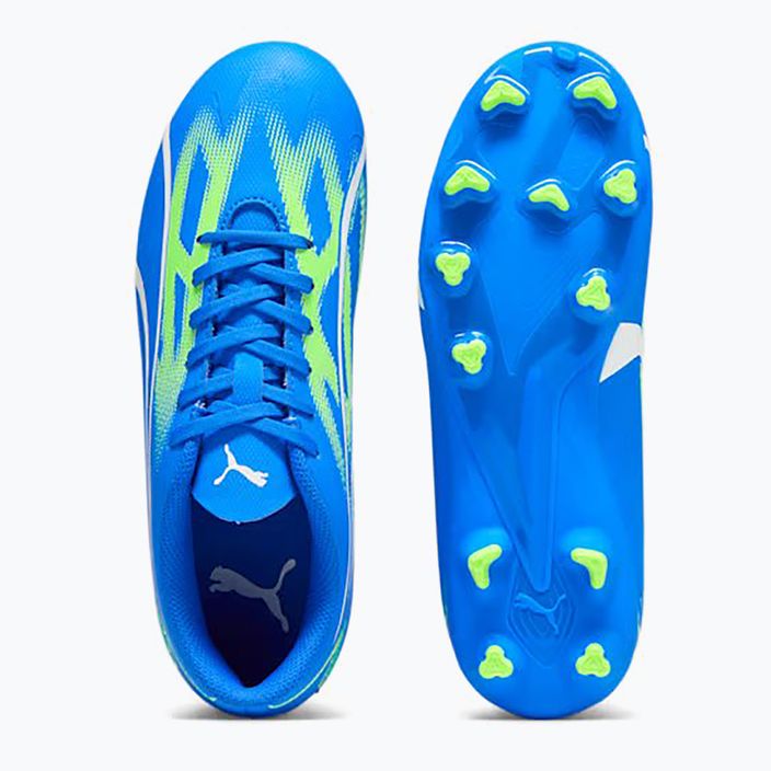 Детски футболни обувки PUMA Ultra Play FG/AG Jr ultra blue/puma white/pro green 10