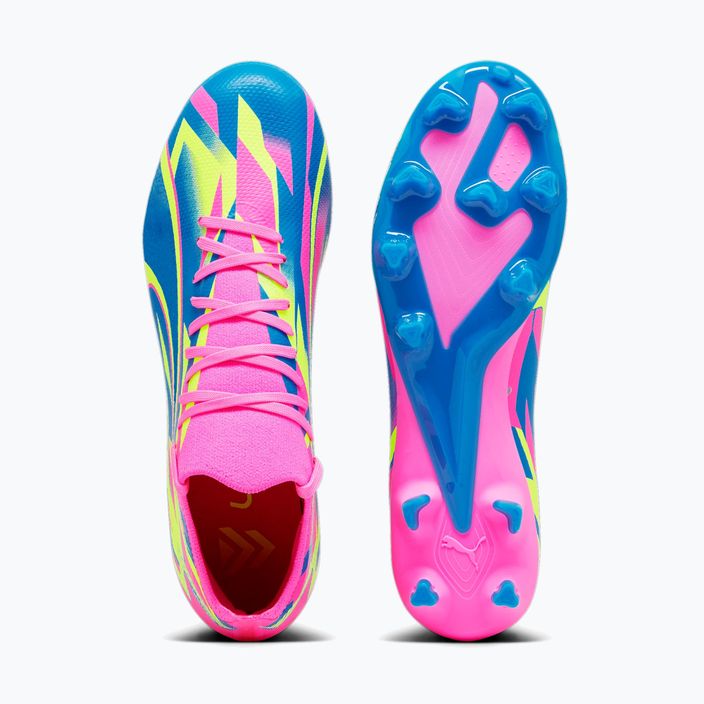 PUMA Ultra Match Energy FG/AG мъжки футболни обувки луминисцентно розово/жълто алармено/ултра синьо 14