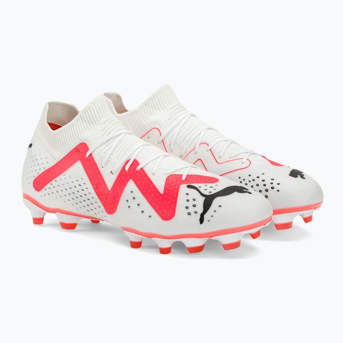 PUMA Future Match FG/AG мъжки футболни обувки puma white/puma black/fire orchid 4