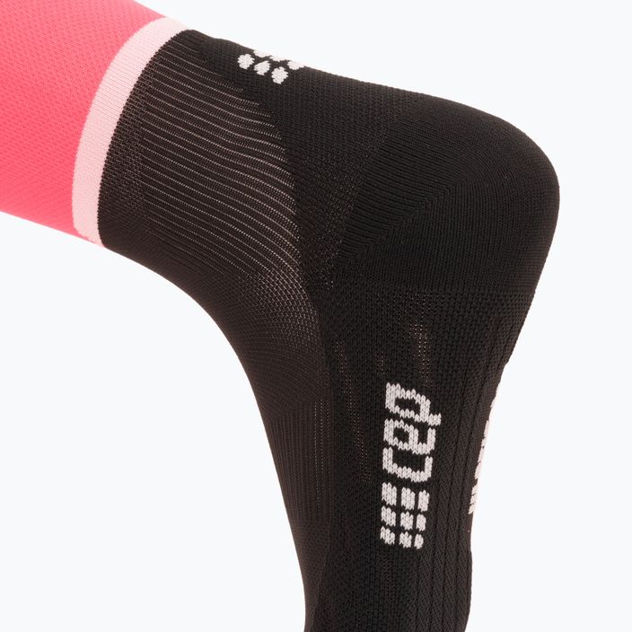 CEP Tall 4.0 дамски чорапи за бягане с компресия розово/черно 4