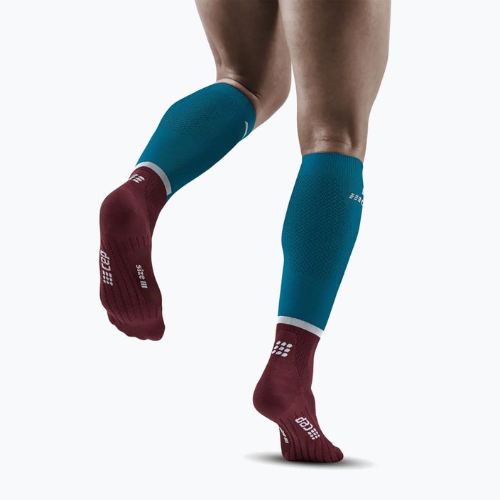 CEP Tall 4.0 мъжки компресионни чорапи за бягане бензин/тъмно червено 3