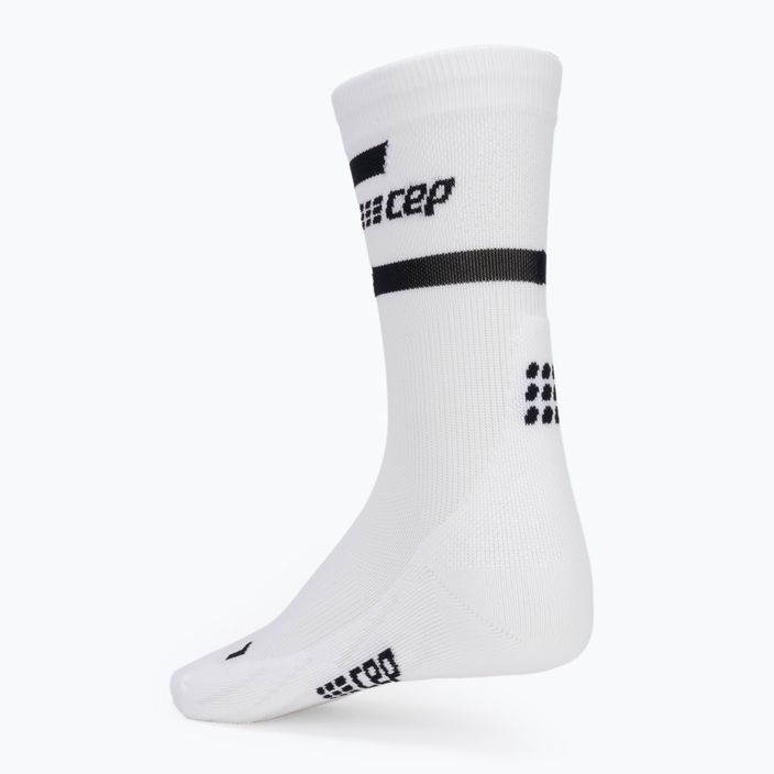 CEP Компресивни чорапи за бягане за жени 4.0 Mid Cut бели 2