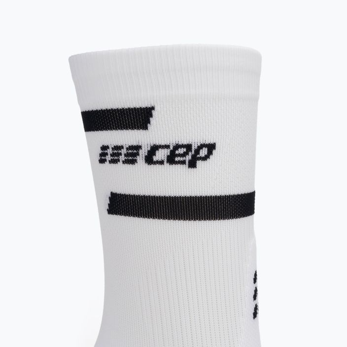 CEP Мъжки чорапи за бягане с компресия 4.0 Mid Cut White 5