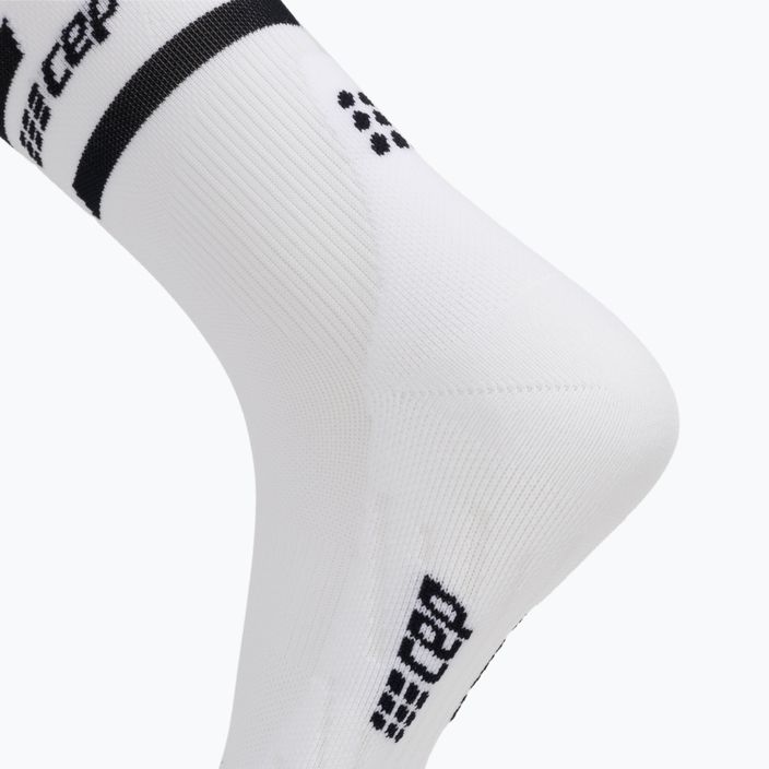 CEP Мъжки чорапи за бягане с компресия 4.0 Mid Cut White 6