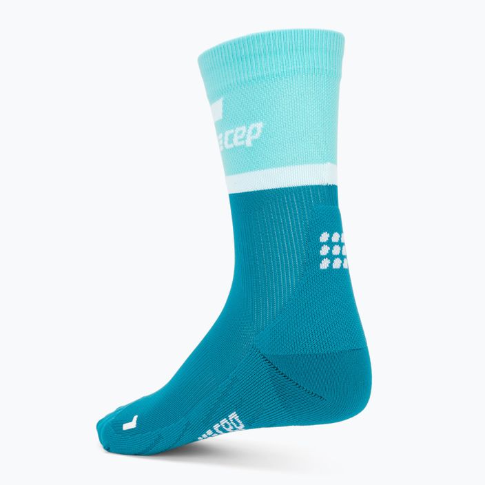 CEP Мъжки чорапи за бягане с компресия 4.0 Mid Cut ocean/petrol 2