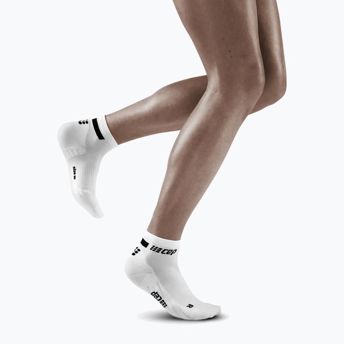 CEP Компресивни чорапи за бягане за жени 4.0 Low Cut White 5