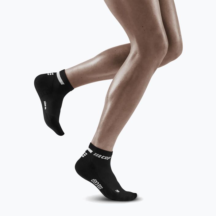 CEP Компресивни чорапи за бягане за жени 4.0 Low Cut черни 2