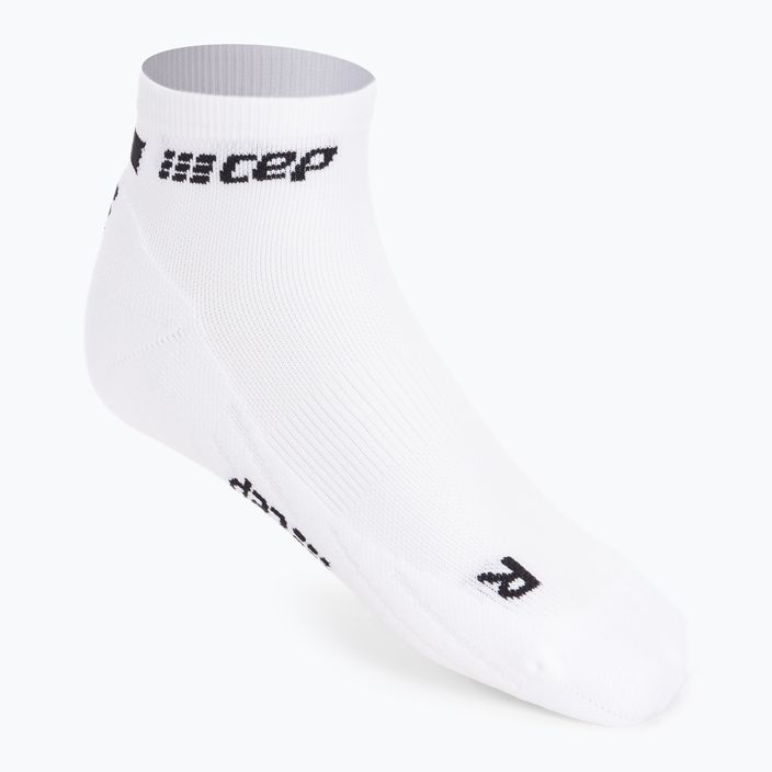CEP Мъжки чорапи за бягане с компресия 4.0 Low Cut White 2
