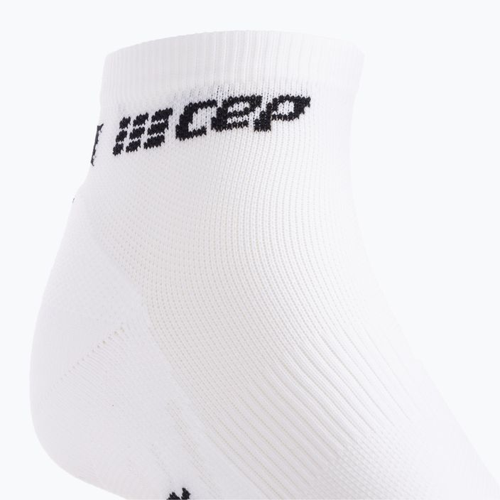 CEP Мъжки чорапи за бягане с компресия 4.0 Low Cut White 4