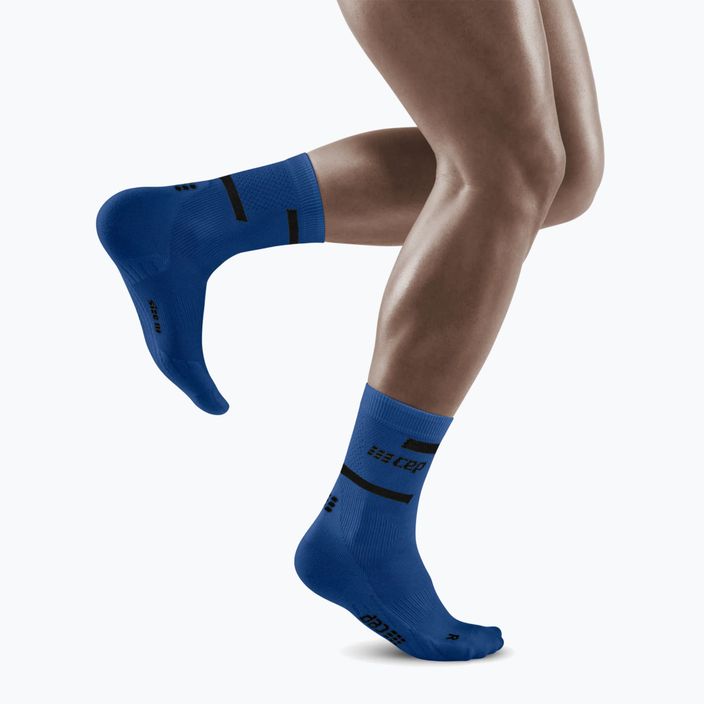 CEP Мъжки чорапи за бягане с компресия 4.0 Mid Cut сини 6