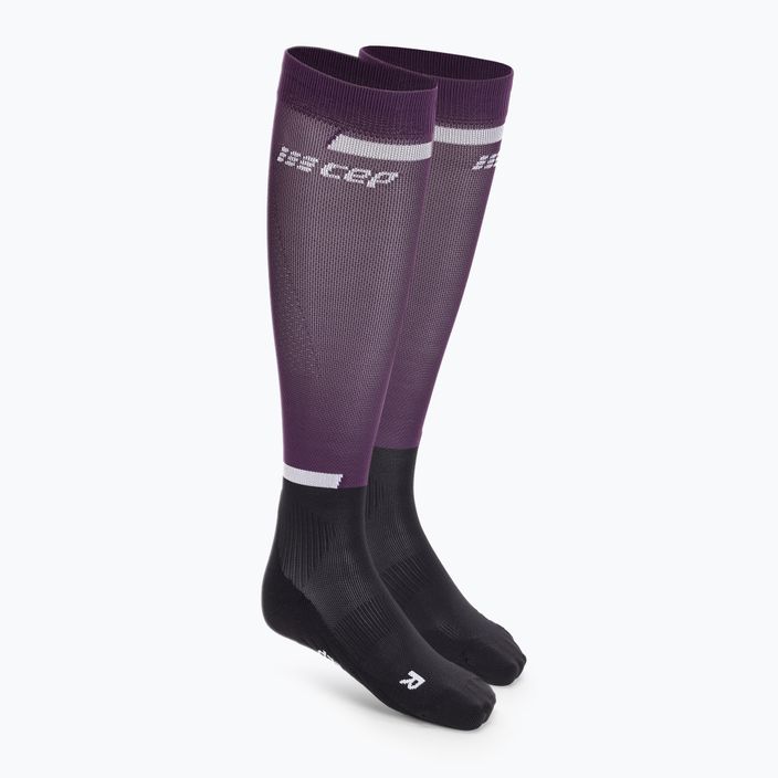CEP Tall 4.0 дамски чорапи за бягане с компресия виолетово/черно
