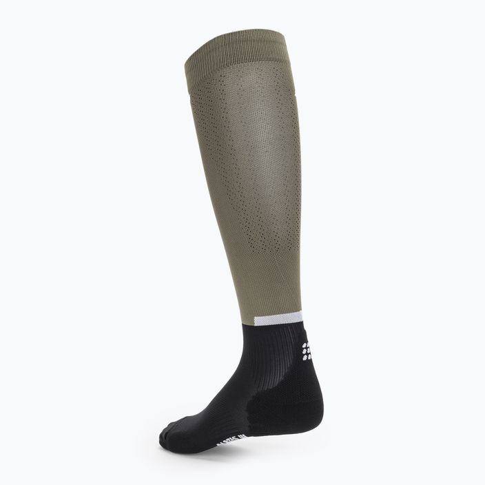 CEP Tall 4.0 маслина/черно мъжки компресиращи чорапи за бягане 3