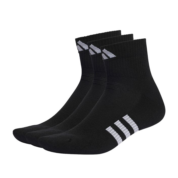 adidas Prf Cush Mid чорапи 3 чифта черни 2