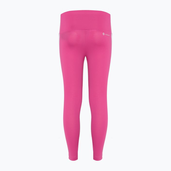 Детски клин adidas Essentials Aerorady 3-Stripes High Waisted semi lucid fuchsia/white 2