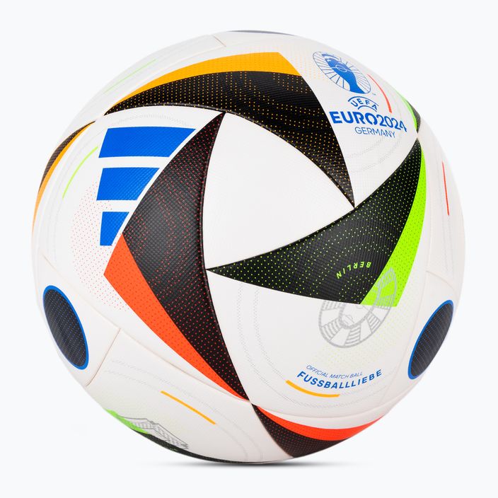 adidas Fussballliebe Competition Euro 2024 white/black/glow blue size 5 football 2