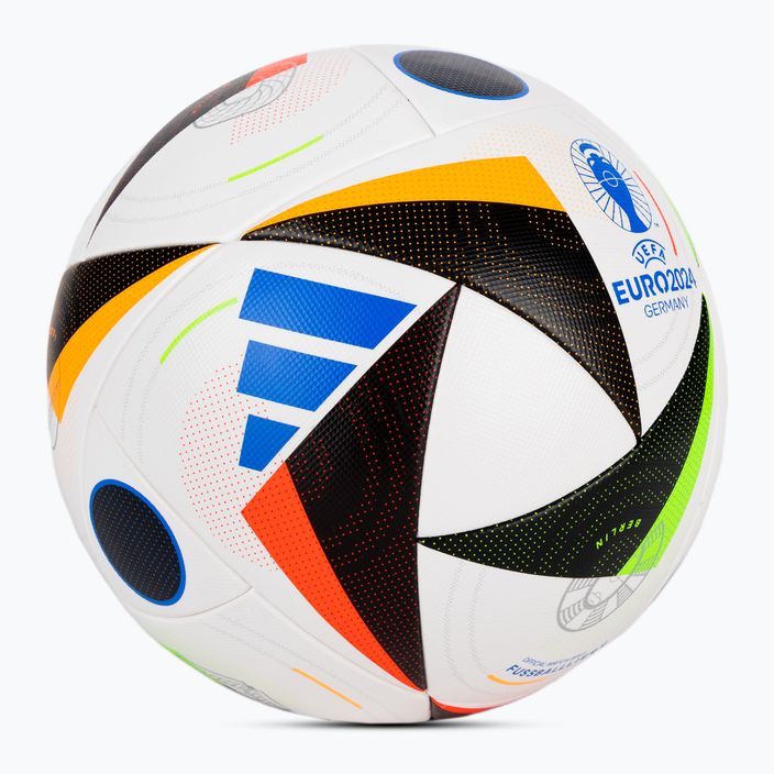 adidas Fussballliebe Competition Euro 2024 white/black/glow blue size 4 football 2