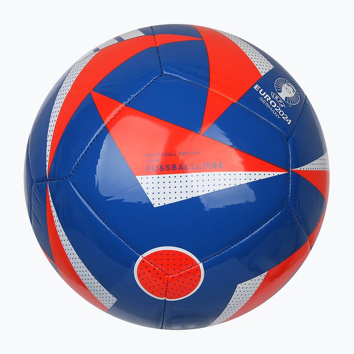 adidas Fussballiebe Club футболна топка синьо/соларно червено/бяло размер 5 4