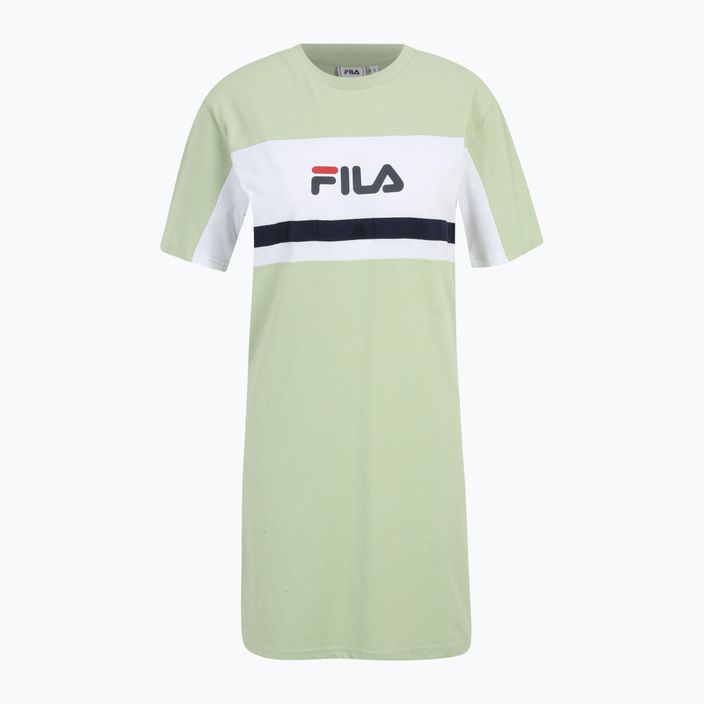 Дамска рокля FILA Lishui smoke green/bright white 5