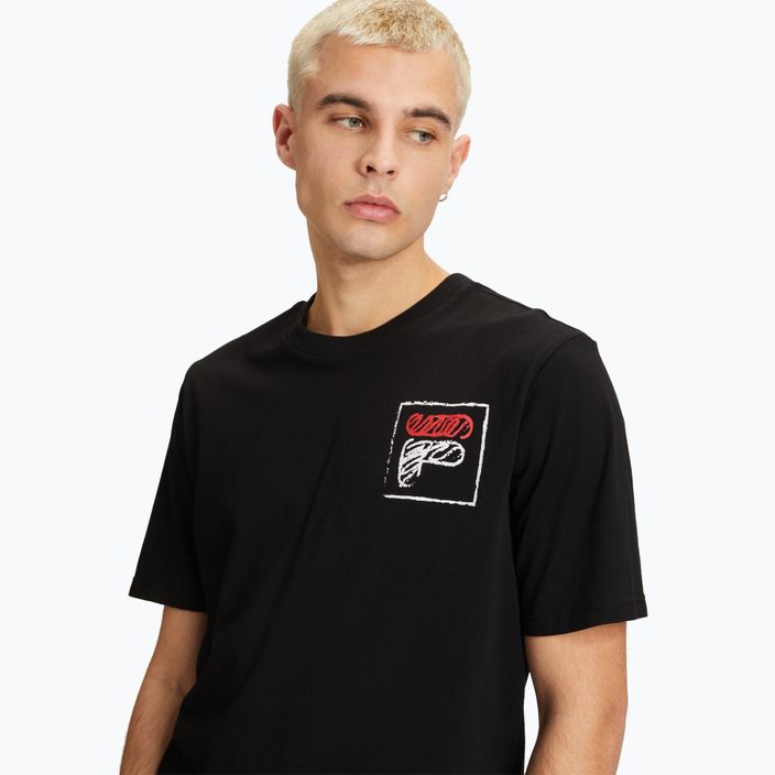 Мъжка тениска Luton Graphic black на FILA 4