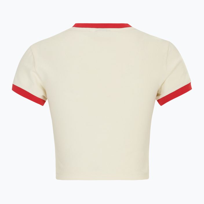 Дамска тениска FILA Luverne Tight Ringer antique white 2