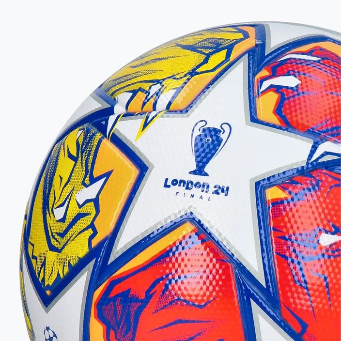 adidas UCL League 23/24 футбол бяло/бляскаво синьо/блестящо оранжево размер 5 4