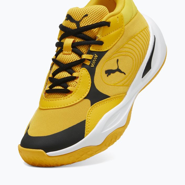 Детски баскетболни обувки PUMA Playmaker Pro JR yellow sizzle/puma blackl 5