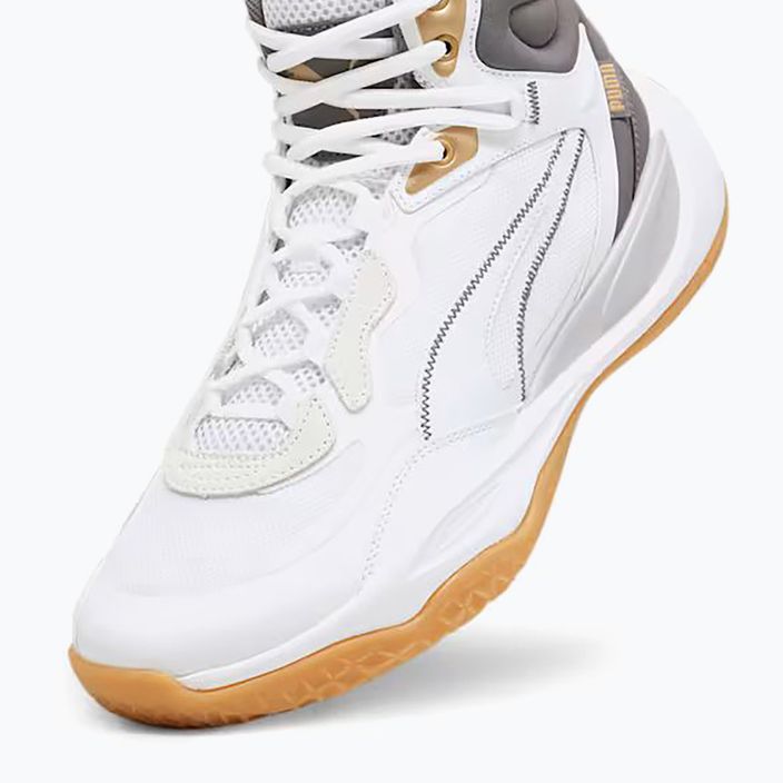 Мъжки баскетболни обувки PUMA Playmaker Pro Mid Trophies ash gray/cast iron/puma gold 12