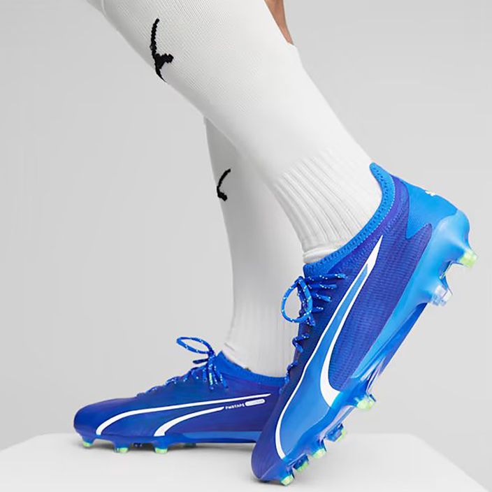 Мъжки футболни обувки PUMA Ultra Ultimate FG/AG ultra blue/puma white/pro green 14