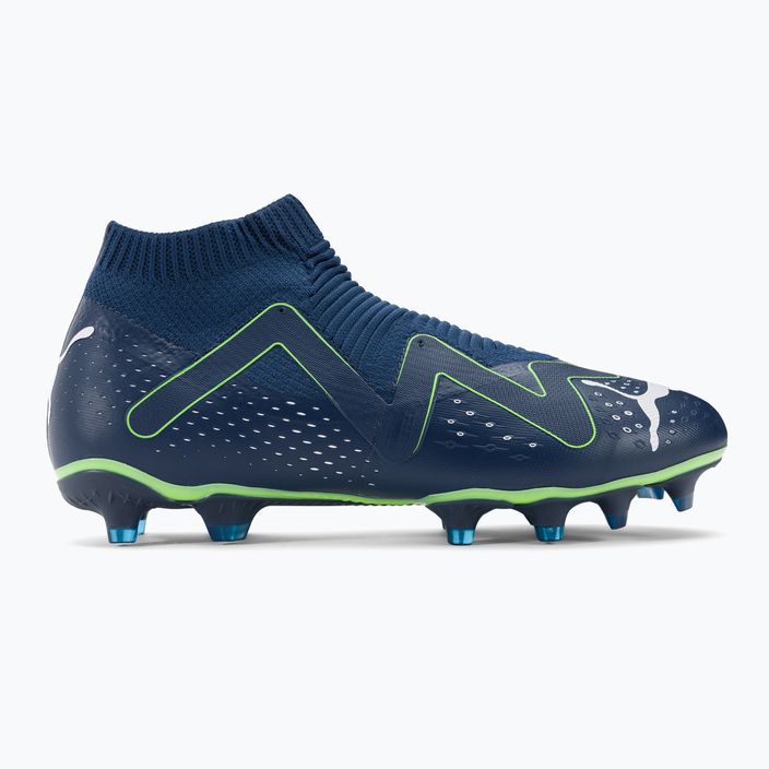 PUMA Future Match+ Ll FG/AG мъжки футболни обувки персийско синьо/пума бяло/про зелено 2
