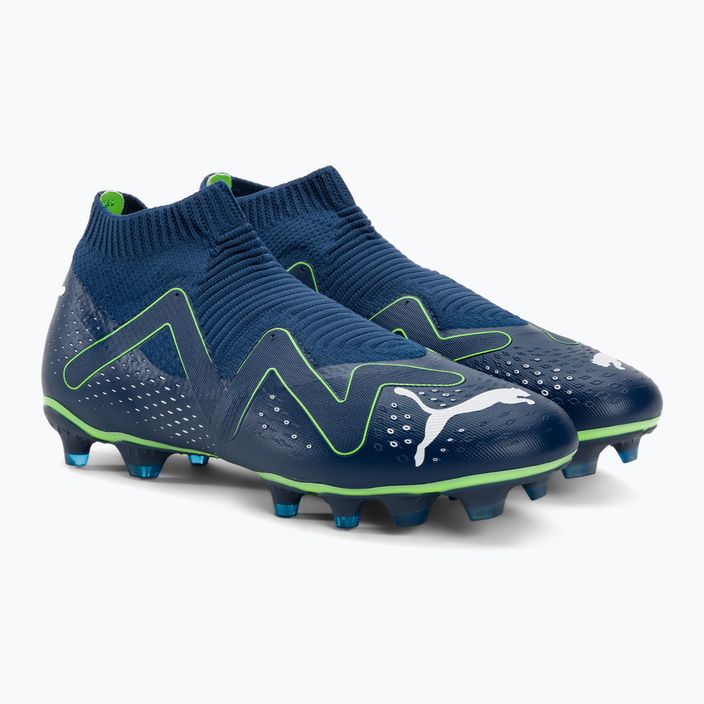 PUMA Future Match+ Ll FG/AG мъжки футболни обувки персийско синьо/пума бяло/про зелено 4