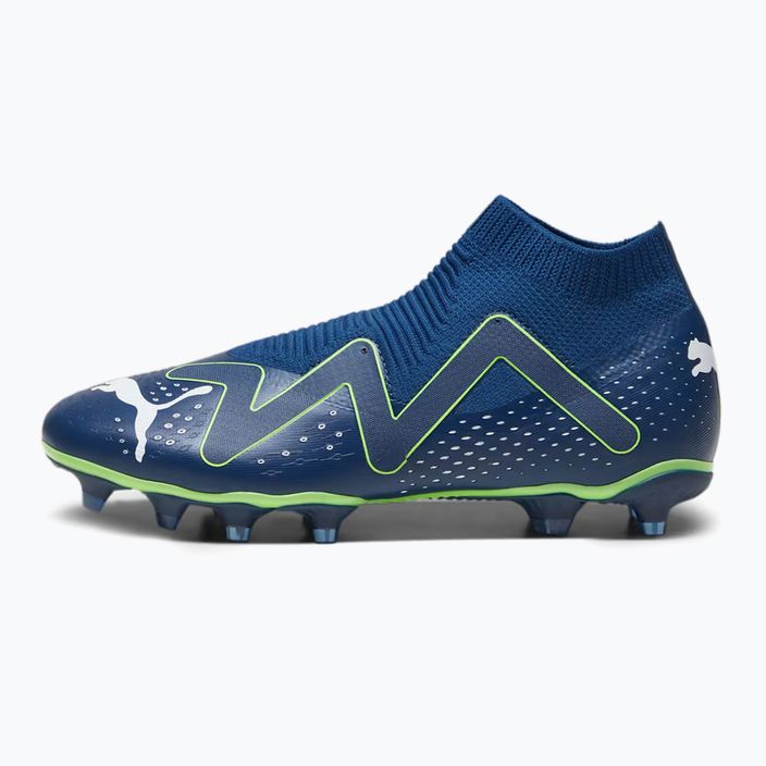PUMA Future Match+ Ll FG/AG мъжки футболни обувки персийско синьо/пума бяло/про зелено 7