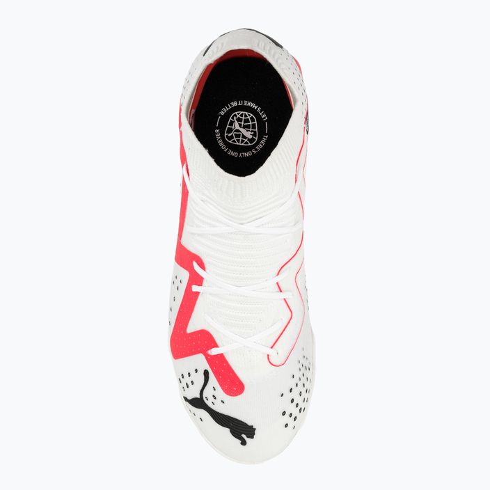 Детски футболни обувки PUMA Future Match TT + Mid Jr puma white/puma black/fire orchid 6