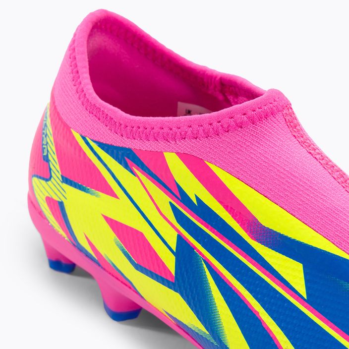 Детски футболни обувки PUMA Ultra Match Ll Energy FG/AG Jr светещо розово/ултра синьо/жълто предупреждение 8
