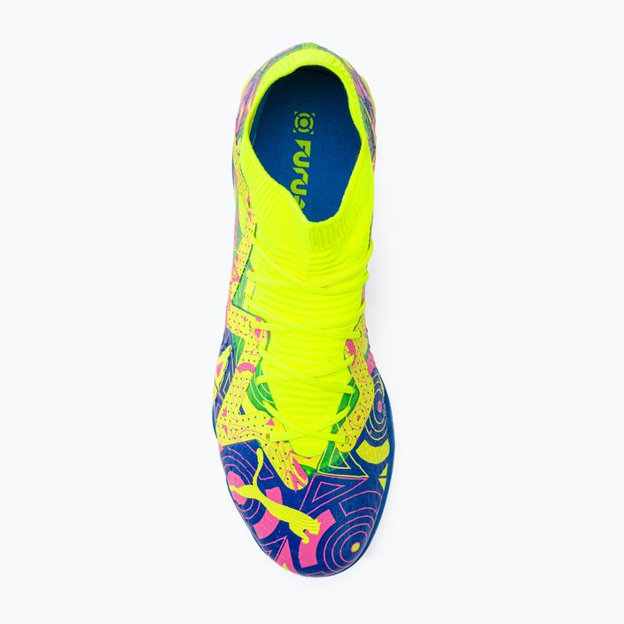 PUMA Future Match Energy TT мъжки футболни обувки ултра синьо/жълто алармено/светло розово 6