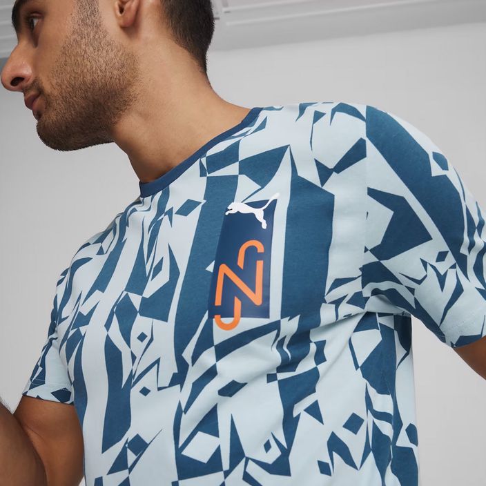 Мъжка футболна тениска PUMA Neymar Jr Creativity Logo ocean tropic/turquoise surf 5