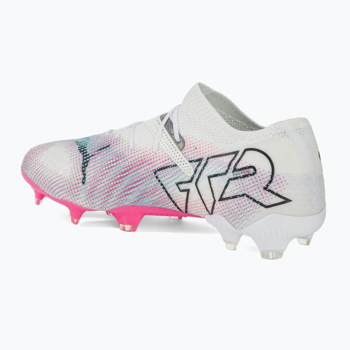 Футболни обувки PUMA Future 7 Ultimate Low FG/AG бяло/черно/отровно розово/ярко аква/сребърна мъгла 3