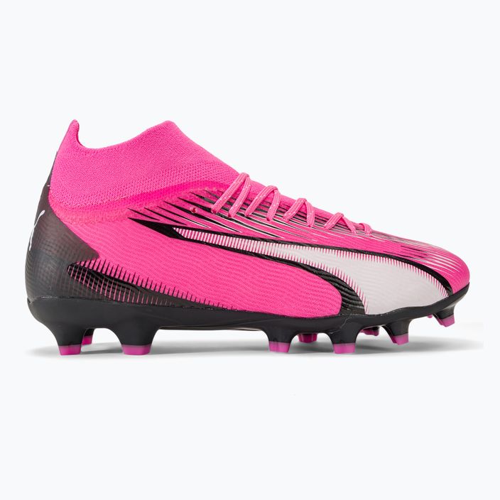 Детски футболни обувки PUMA Ultra Pro FG/AG Jr poison pink/puma white/puma black 2