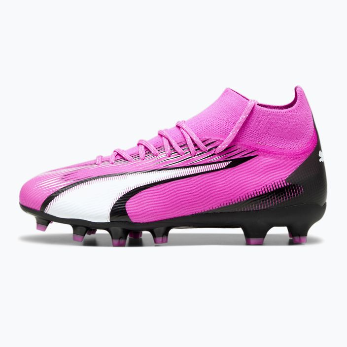 Детски футболни обувки PUMA Ultra Pro FG/AG Jr poison pink/puma white/puma black 8